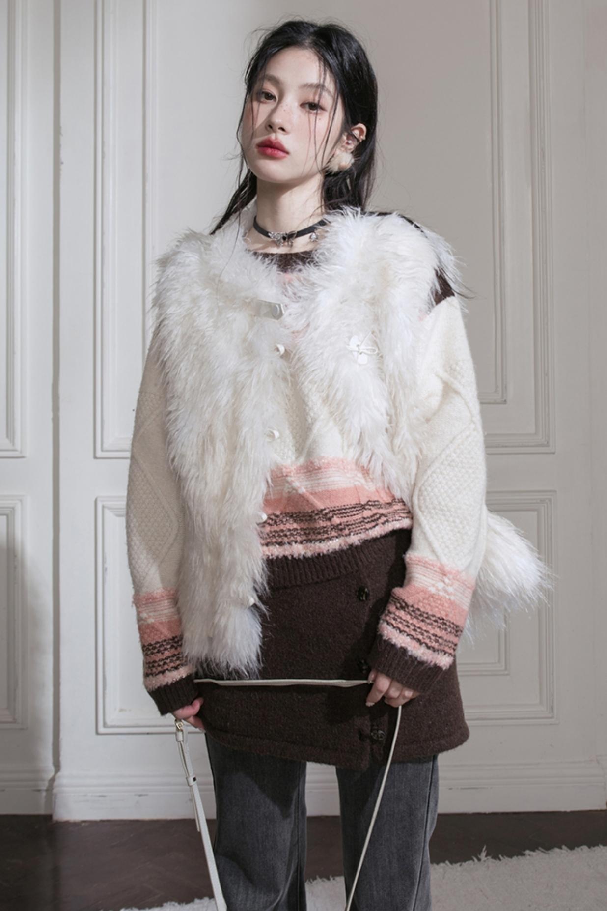 Sunset Gradient Knit Top & Skirt Set