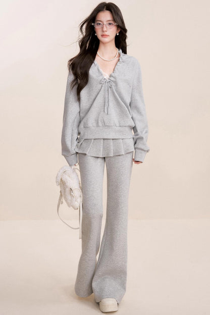 Ballet A-Line Pleated Skirt Bootcut Pants