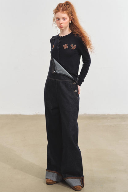 Fun Patch Embroidered Cardigan