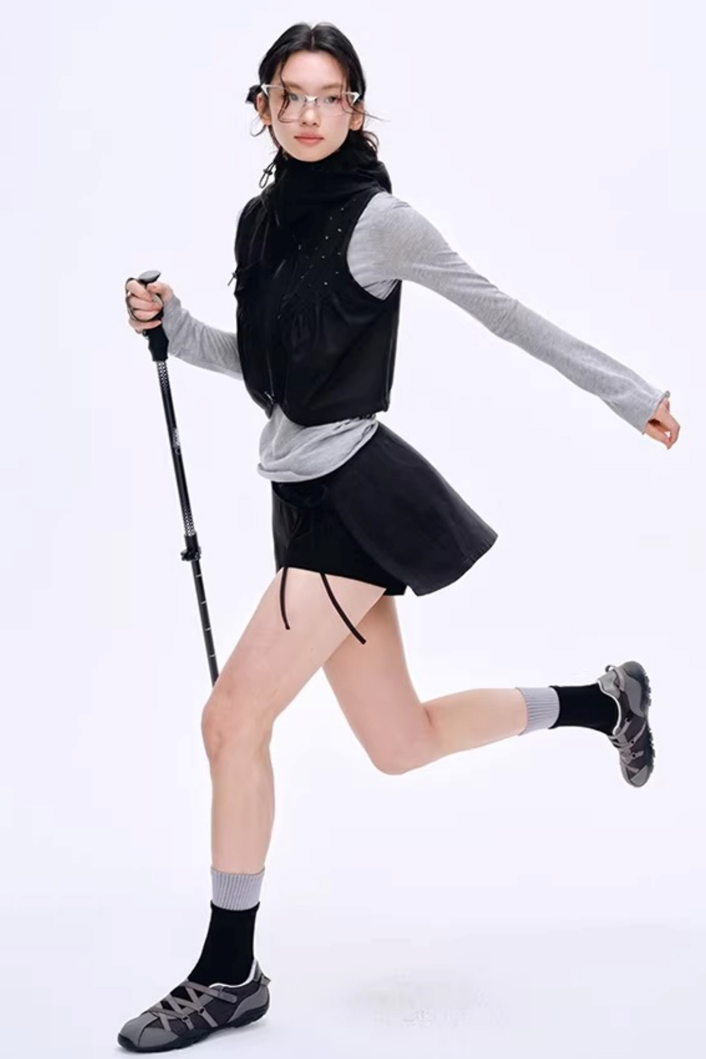 Side Slit Hip-Hugging Skirt Pants