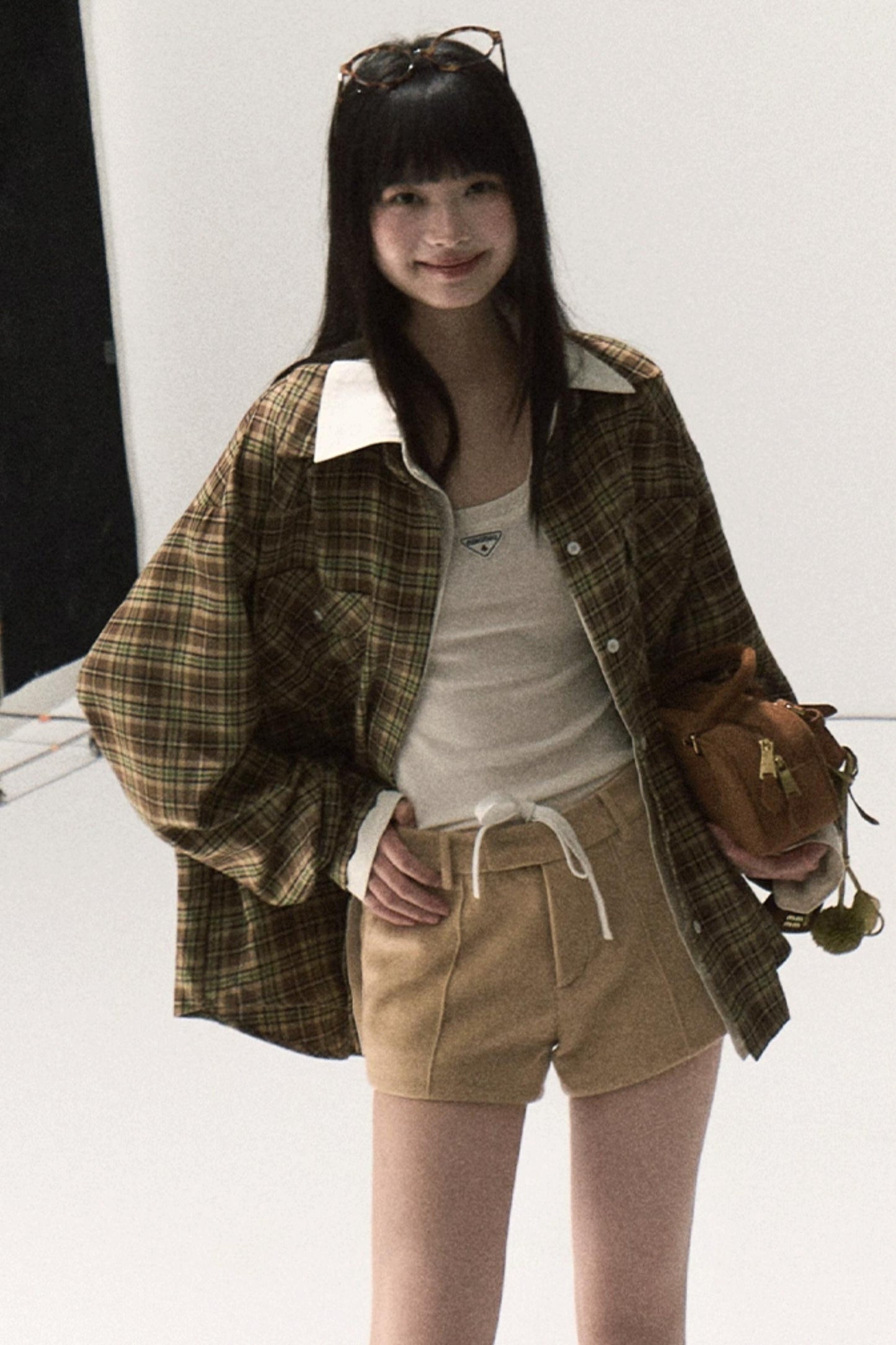 Vintage Striped Texture Layered Shirt