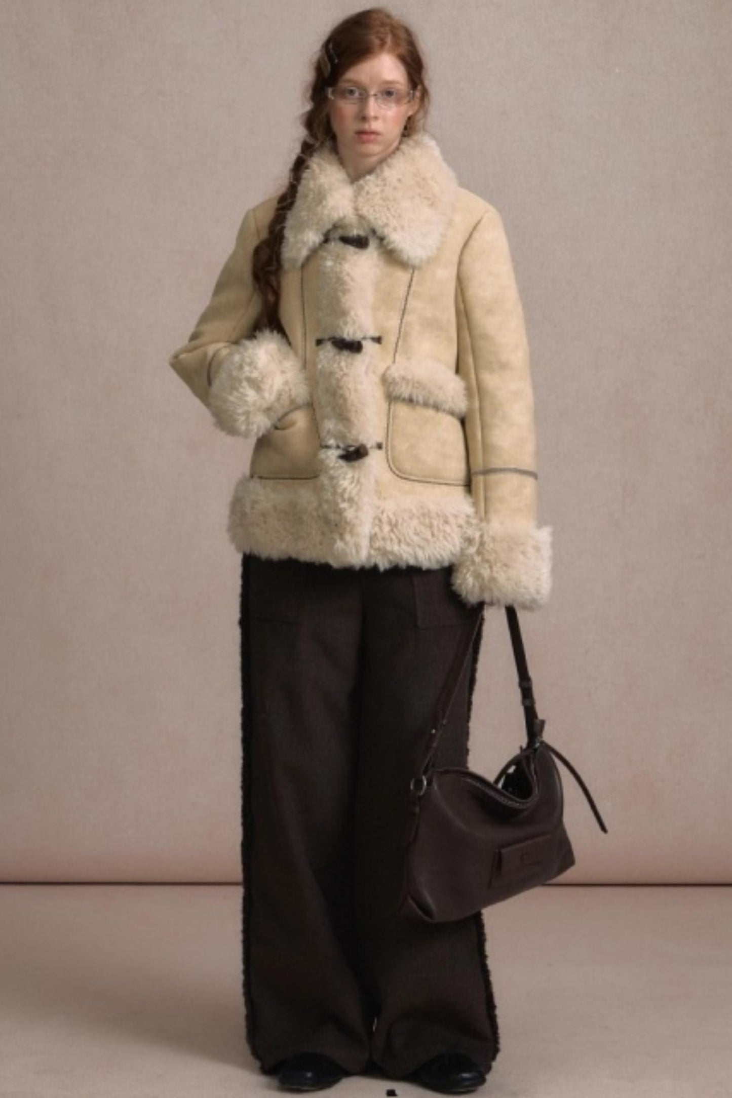 Lazy Drape Wide-Leg Pants