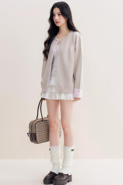 Romantic Patchwork Sweater Cardigan