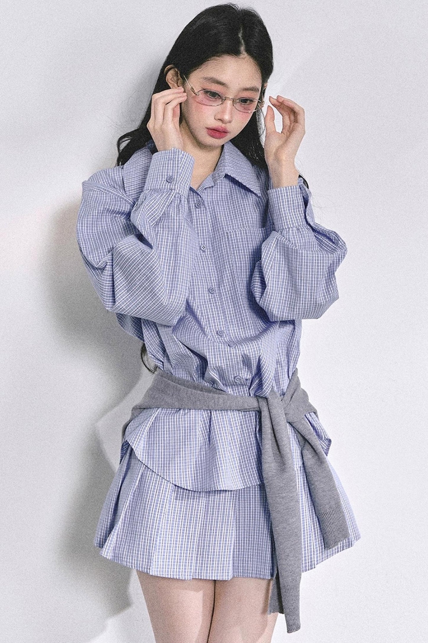 Autumn Plaid Suit Set-Up