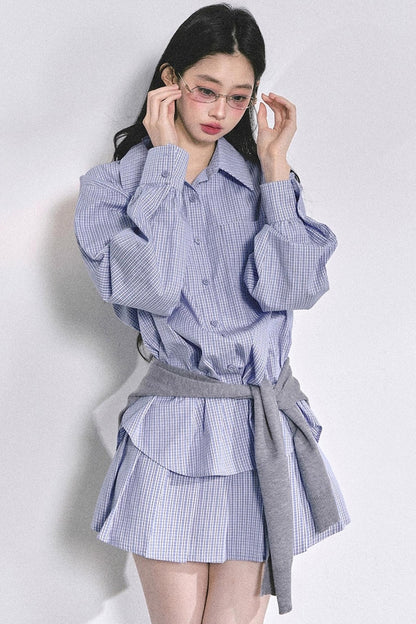 Autumn Plaid Suit Set-Up