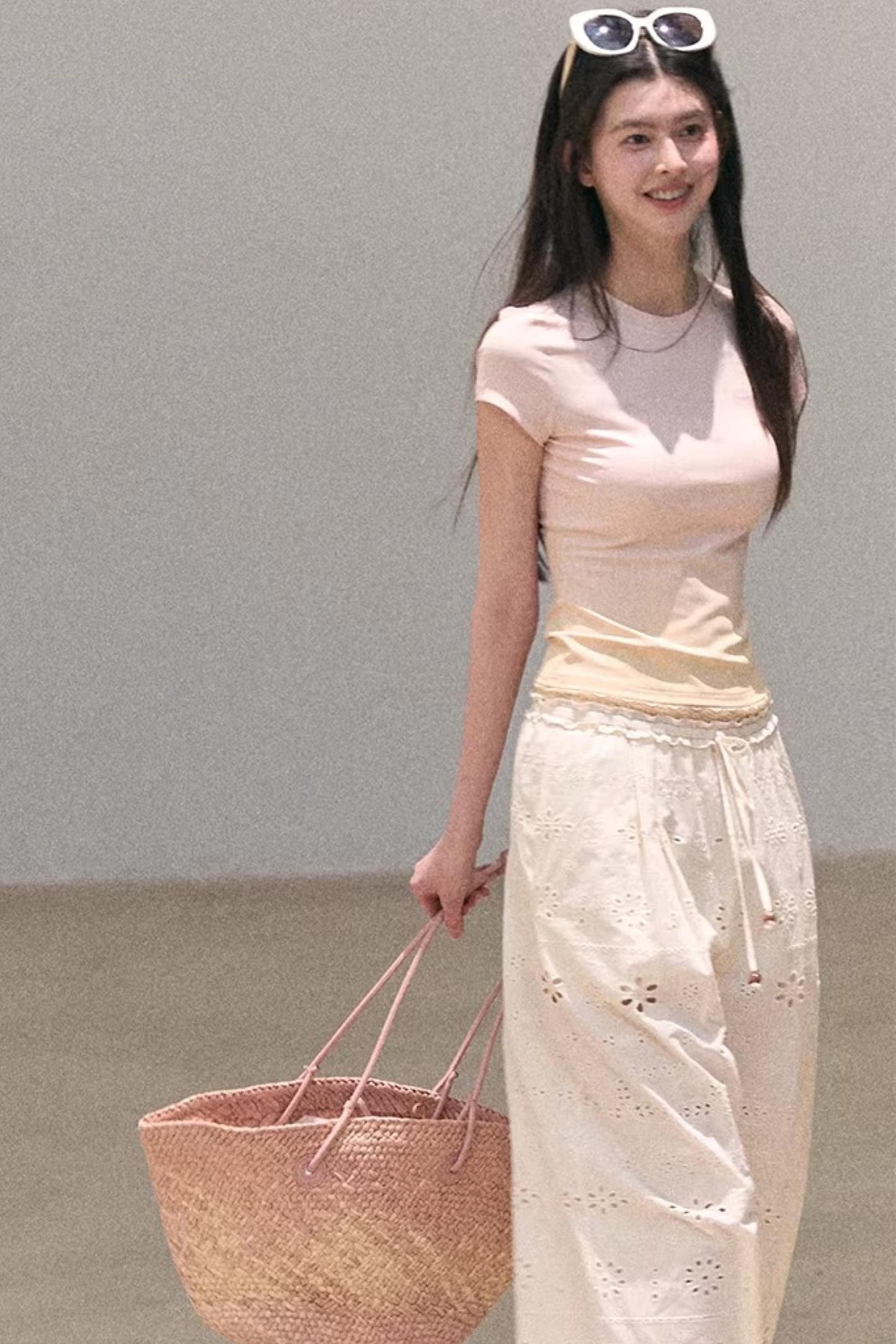 그라데이션 레이스 여름 탑
