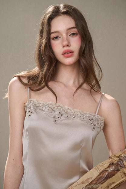 Comfortable Embroidery Top & Skirt Set-Up