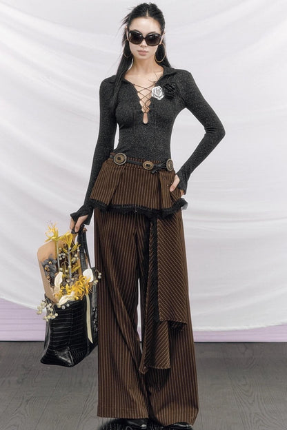 Rou Jing Detachable Brooch Top