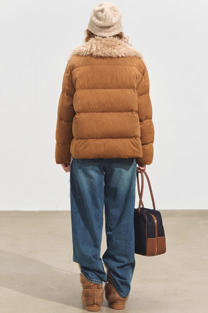 Three-Dimensional Split Wide-Leg Jeans