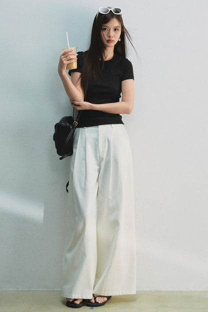 Embroidered Letter Tee