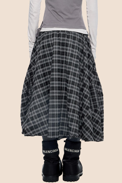 Retro Vintage Midi Skirt