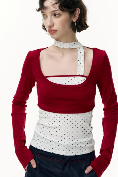 Salt Tea Polka Dot Striped Smock Set