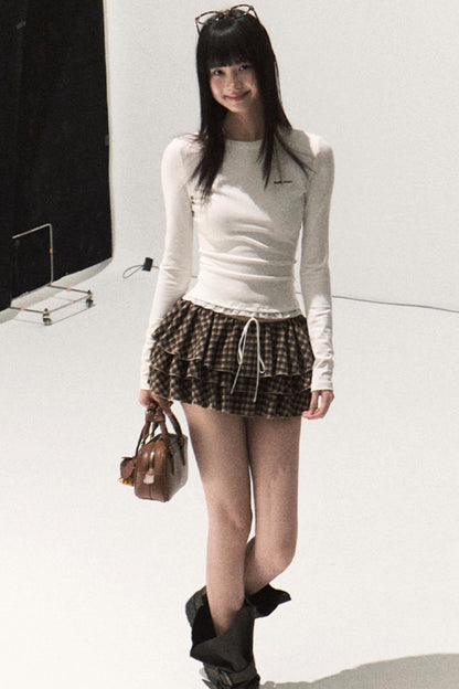 Slim Lace Long Sleeve T-shirt