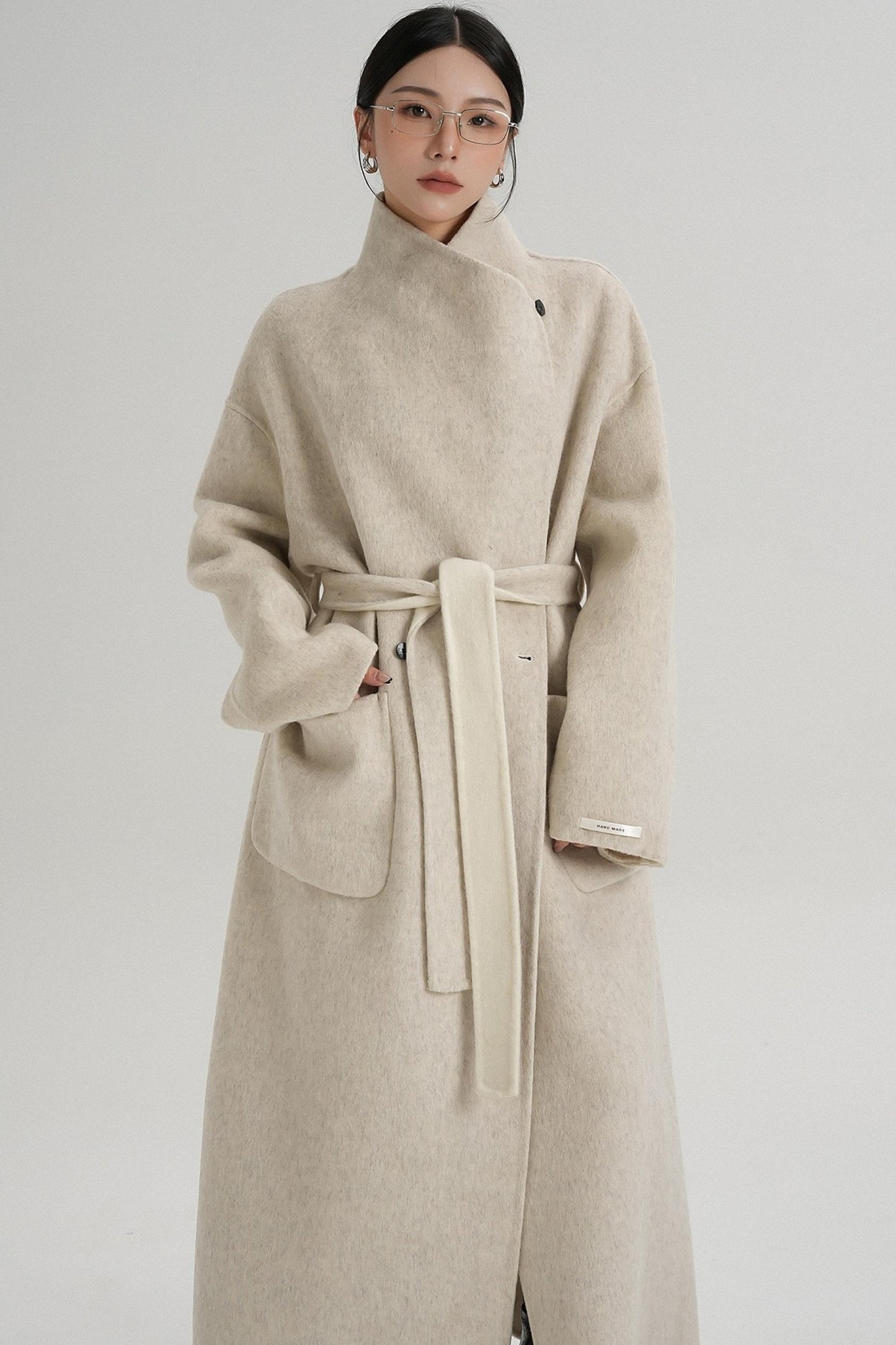 Stand-Up Wool Coat