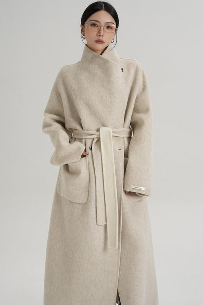Stand-Up Wool Coat