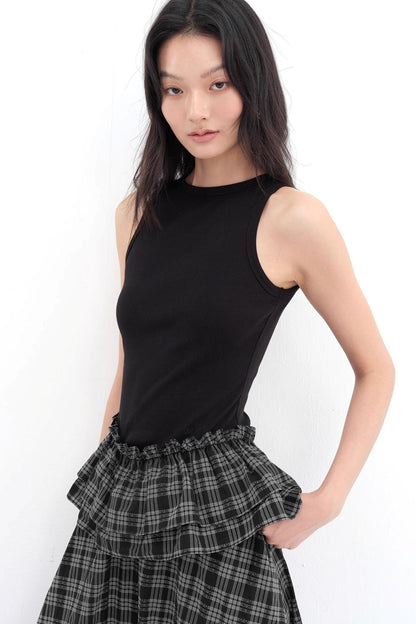 V-Lace Patchwork A-Line Dress