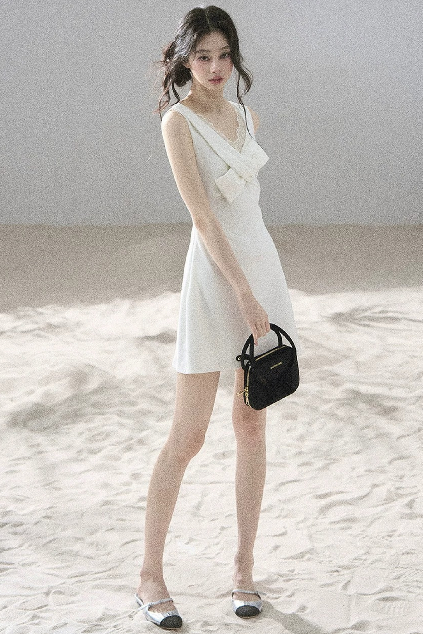 Moonlight Lace V-Neck Dress Set-Up