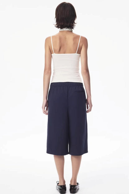 Two-Color Drawstring Sweatpants