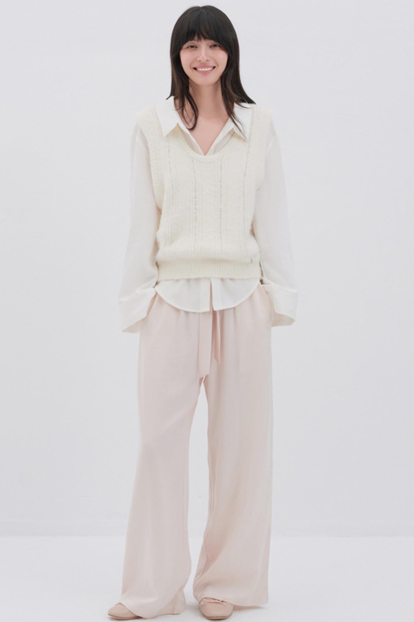 Luxury U-Neck Wool Top