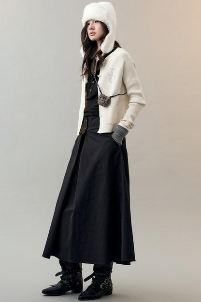 Feather Shadow Knitted Cardigan