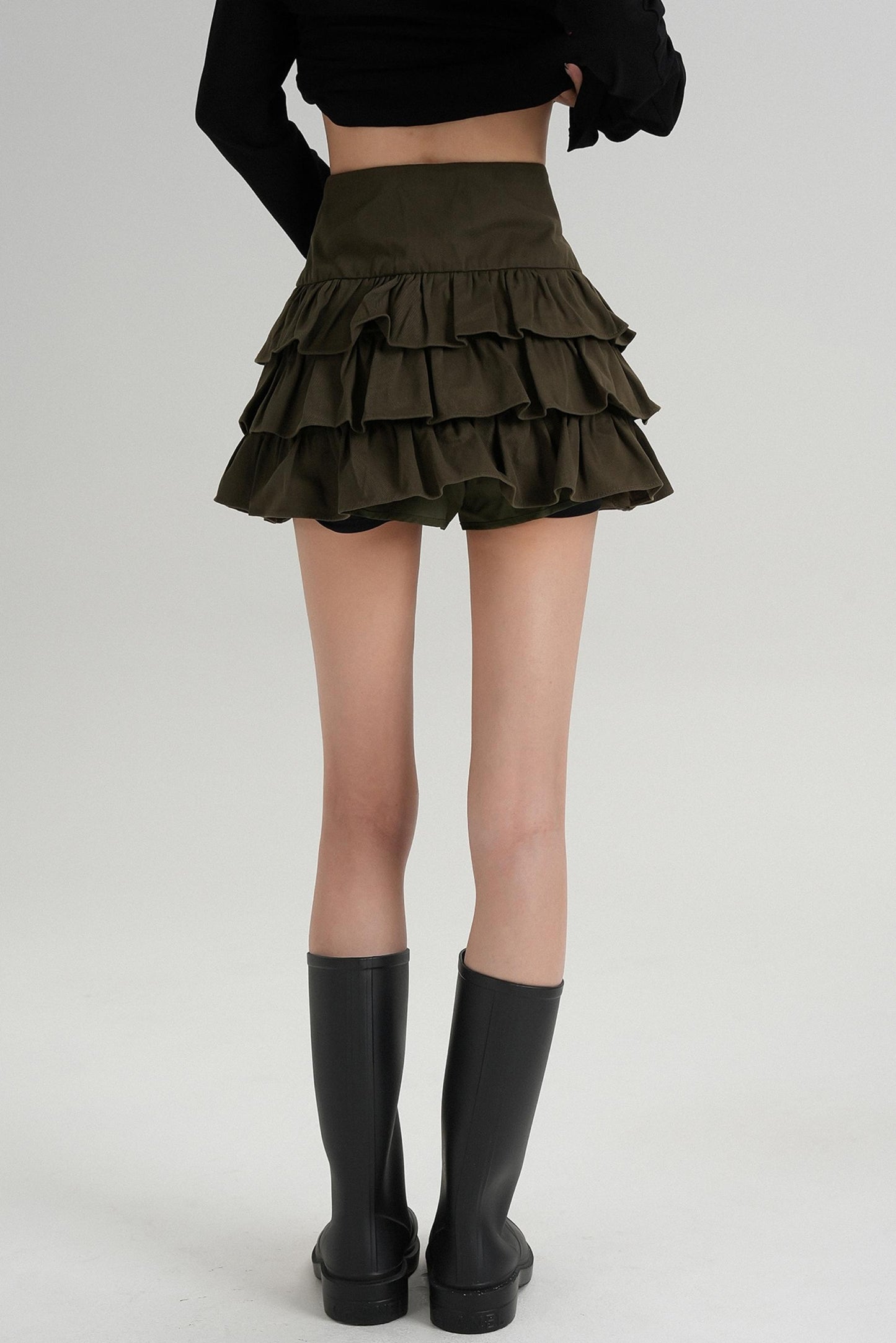 Classic High Waisted Pleated Skirt