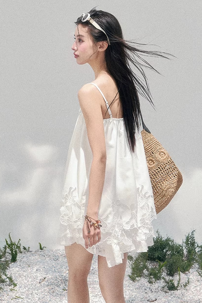 Bouquet-ähnliches Spitzen-Babydoll-Oberteil