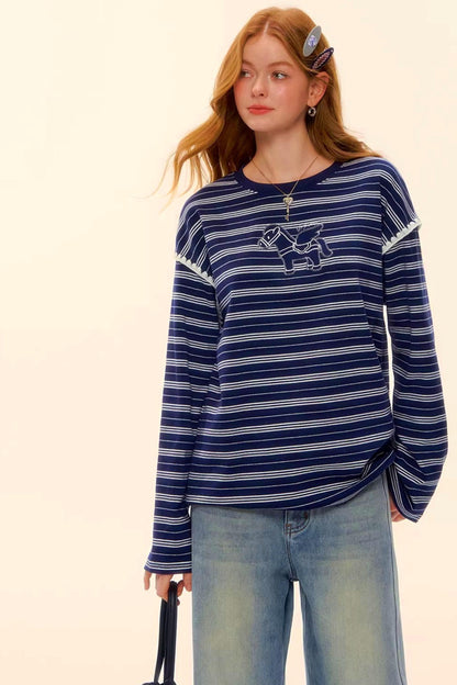 Striped Color-Block Pegasus Top