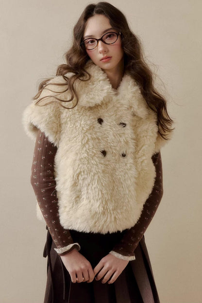 Baby Doll Collar Fur Jacket
