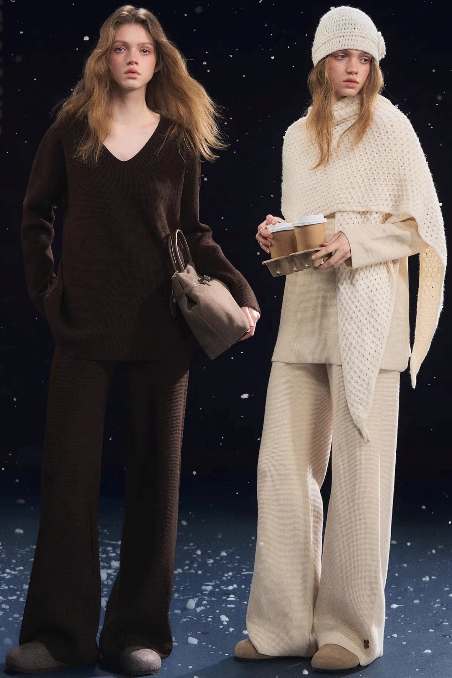 Waffle Up Knit Suit Set