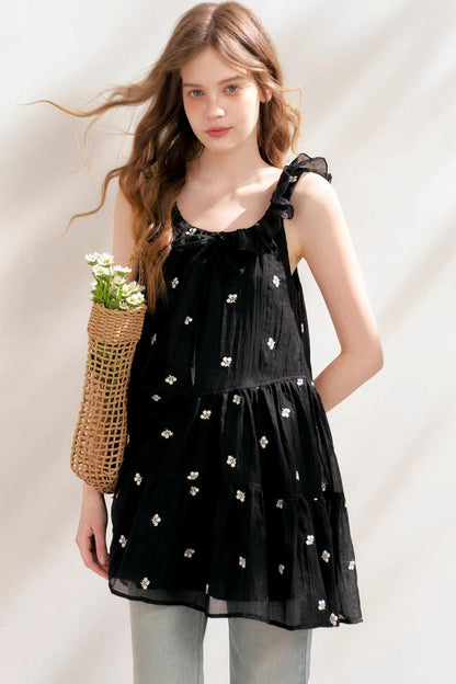 Ruffled A-Line Dress