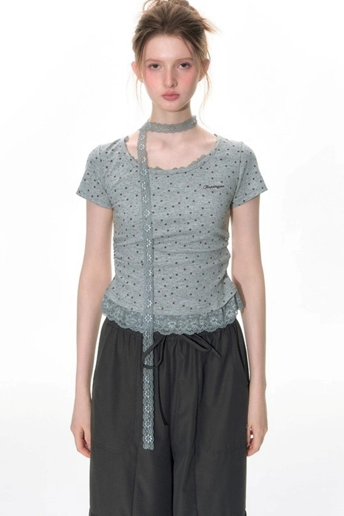 Star Lace Sweet Shirt