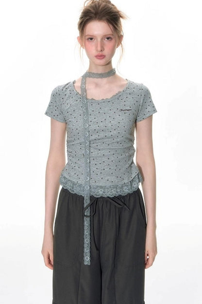 Star Lace Sweet Shirt