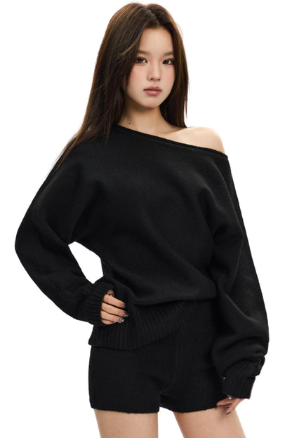 Cozyfit Slouchy Pullover Sweater Set-Up