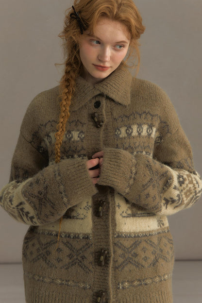 Vintage Lapel Cardigan