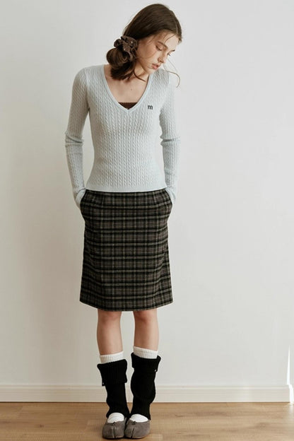 Velvet Twist Knitting Top