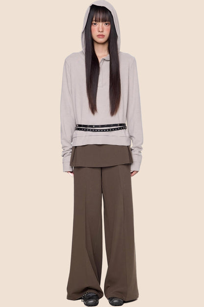 Embroidered Striped Long Sleeve Tee