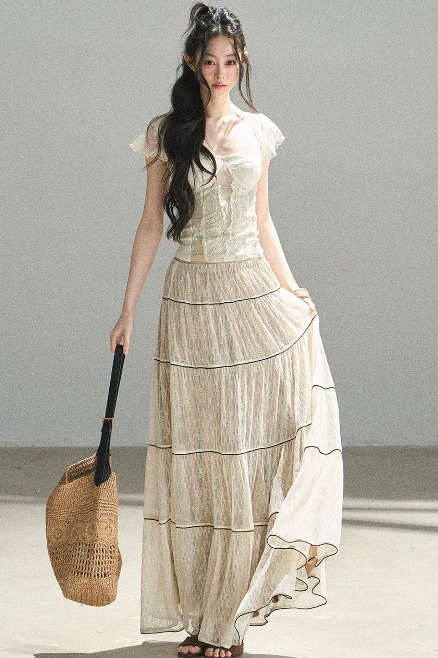Lace Moonlit Rose Top