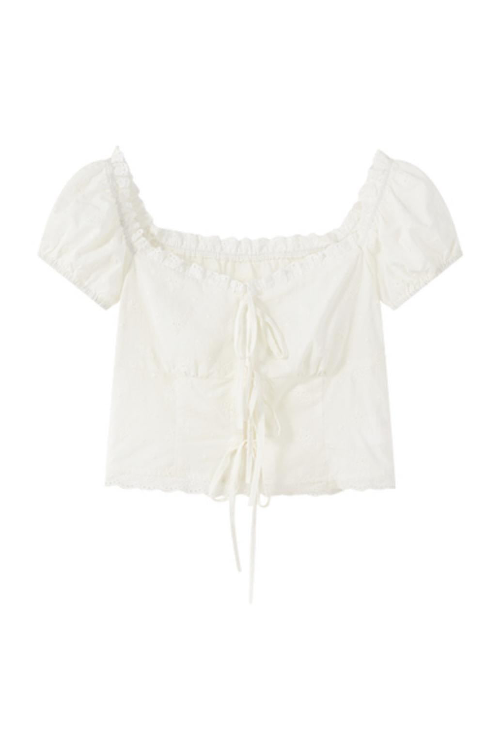 Skeleton Embroidered Two-Piece Skirt Set-Up