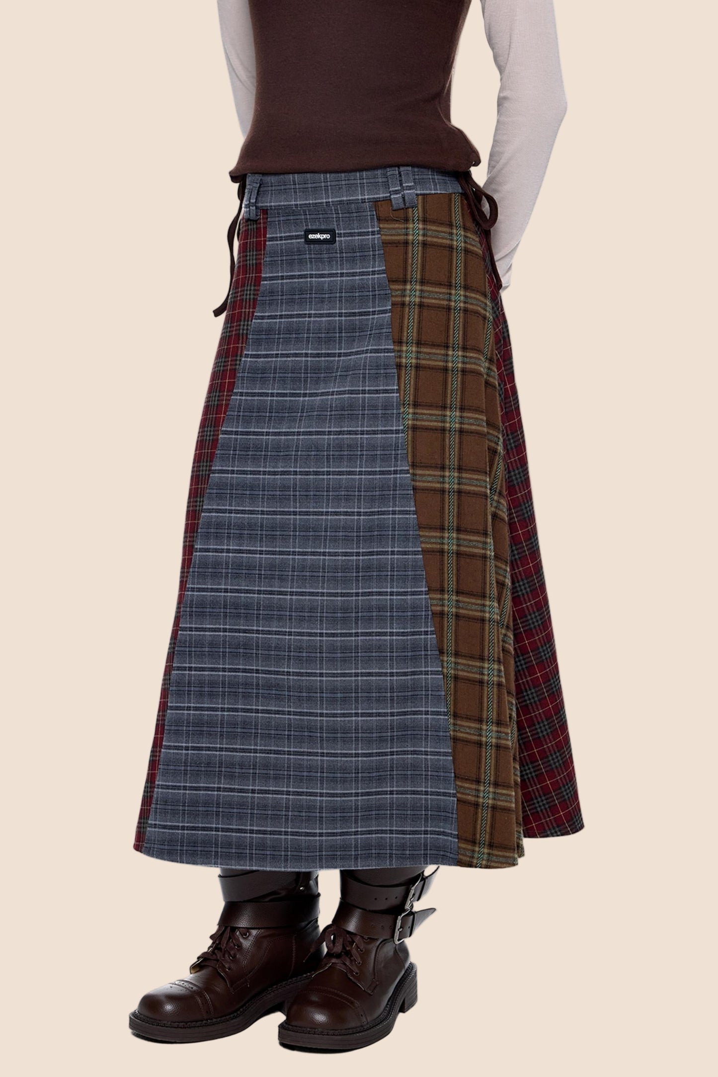 Autumn Drape Midi Skirt