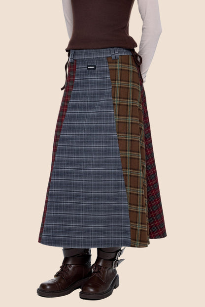 Autumn Drape Midi Skirt
