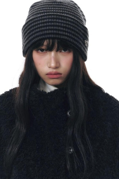 Polka Dot Woolen Reversible Jacket