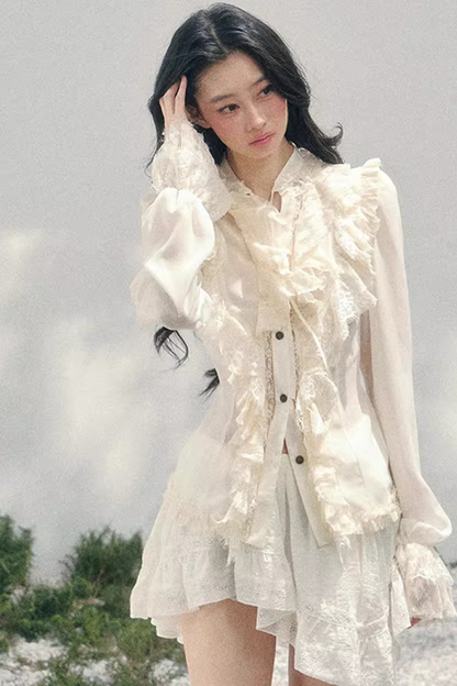 Ripples of Moonlight Lace Skirt