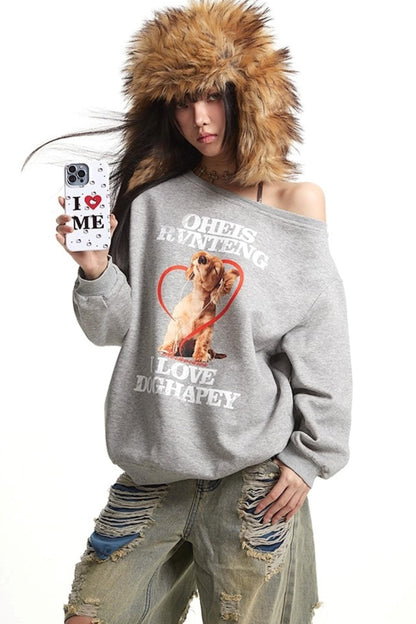 Vintage Lazy Sweatshirt