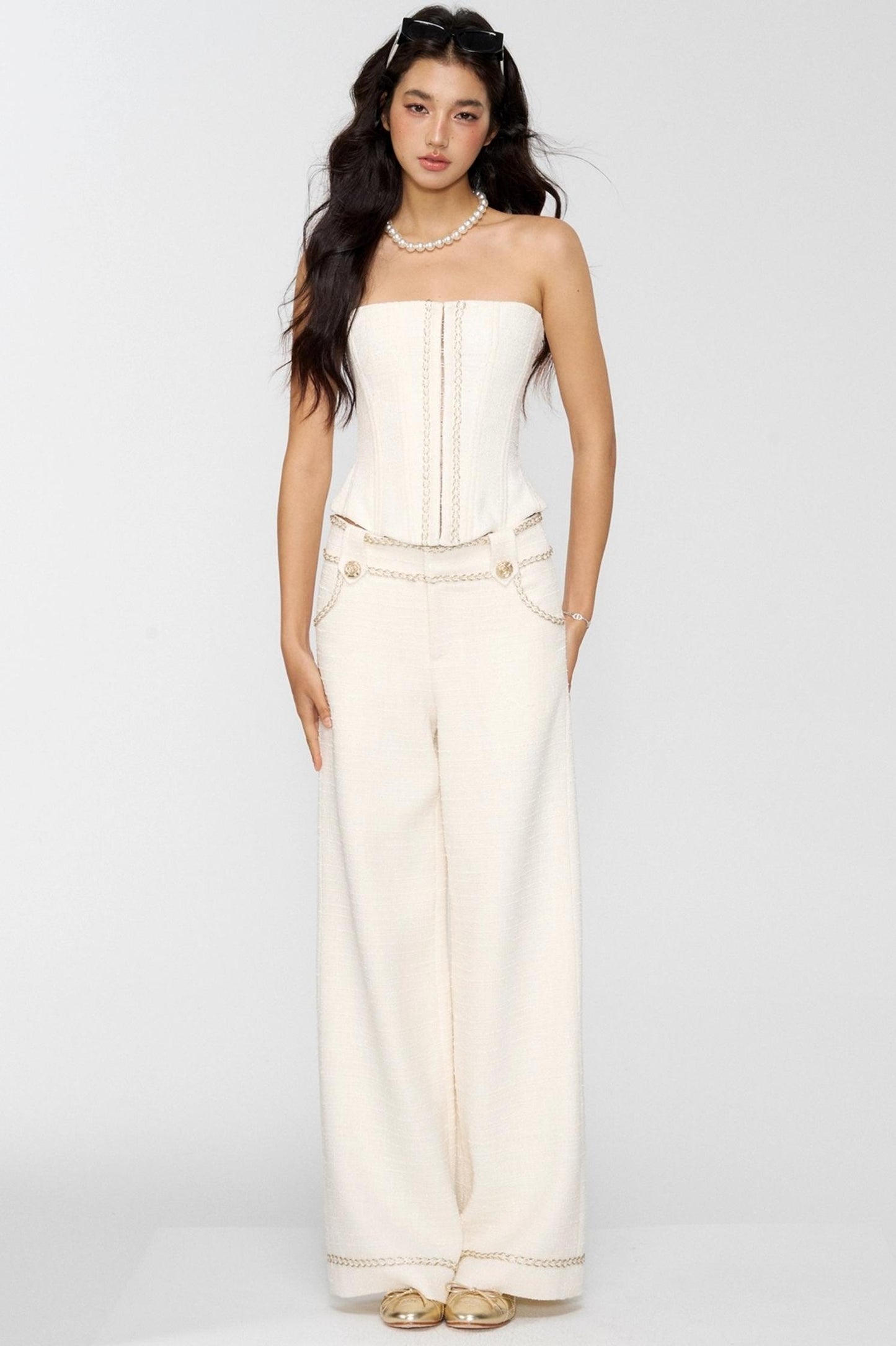 Milk Goose Three-Piece Jacket Set-Up