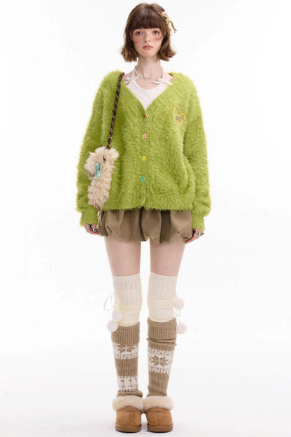 Autumn High-Waisted Woolen A-Line Skirt