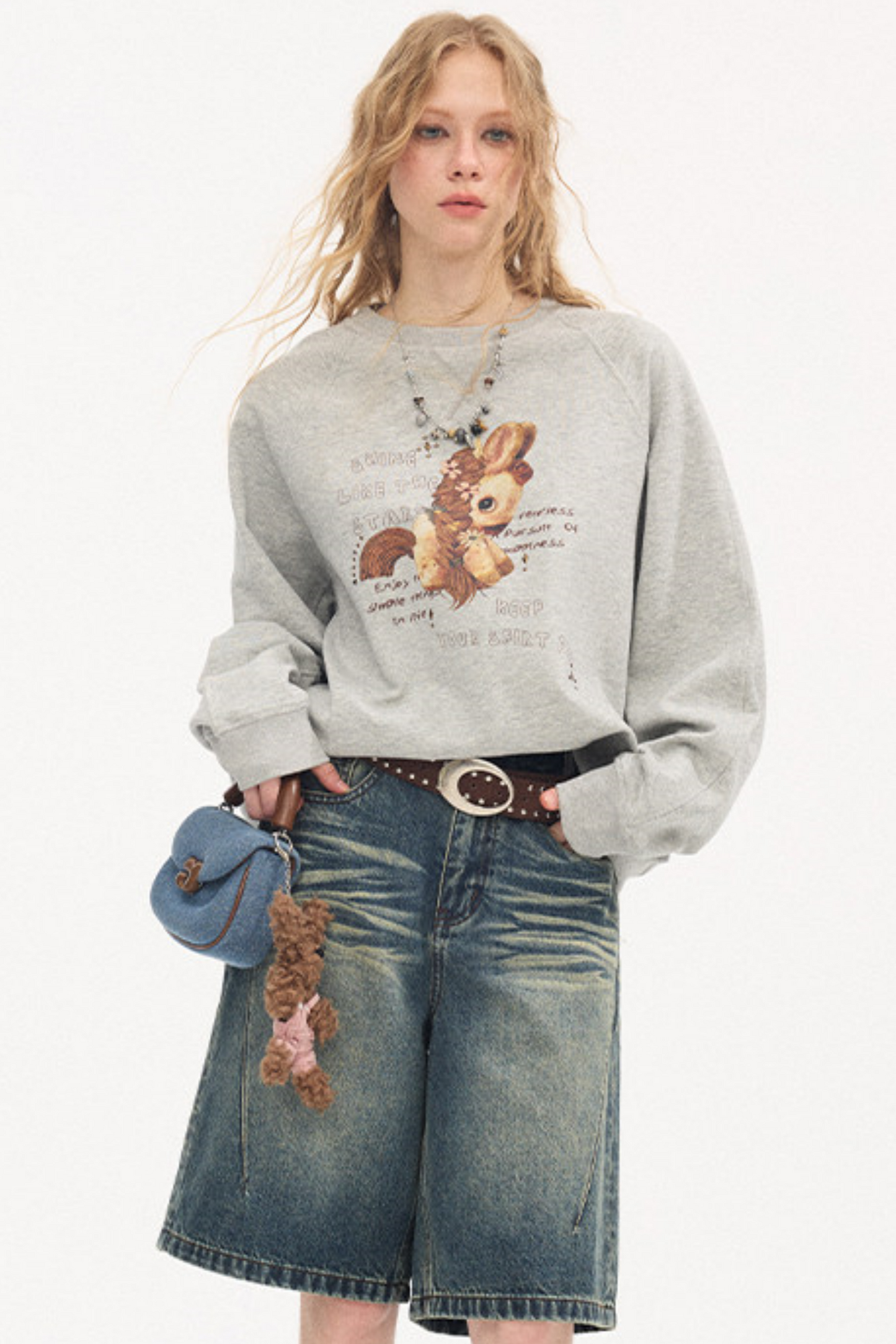 Blooming Now Strass-Pullover