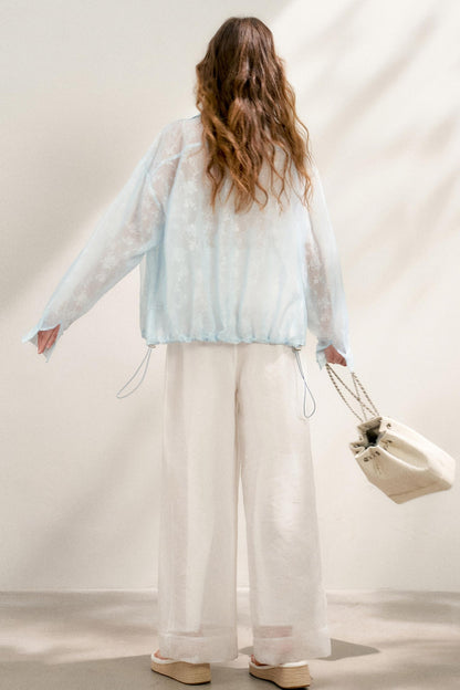 Lace Color-Block Jacket