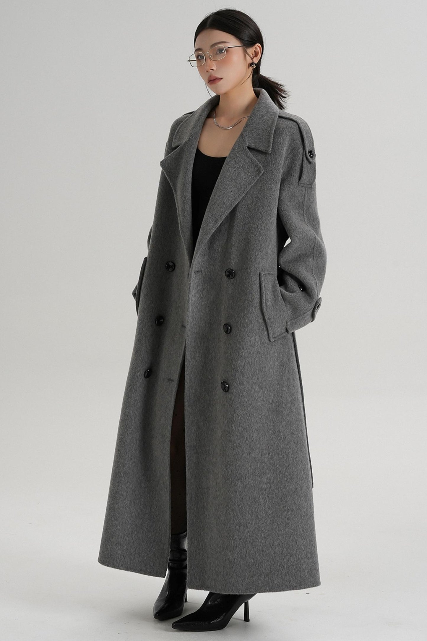 Premium Tailored Wool Blend Coat