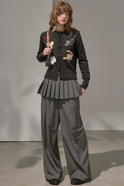 Sweet Kitten Knitted Cardigan