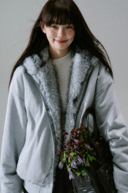 Casual Plush Reversible Jacket